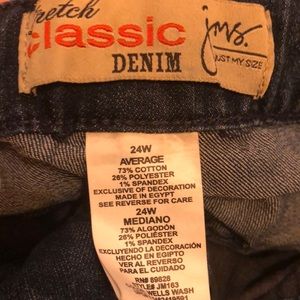 Just my Size Stretch Denim 24W Dark Denim